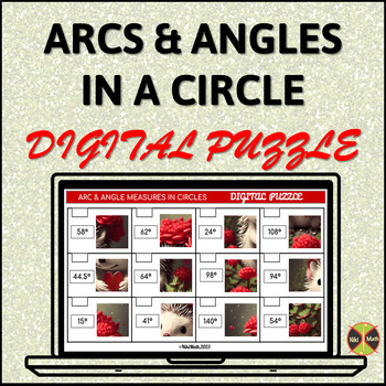 Preview of Arc and Angle Measures in Circles - Digital Puzzle