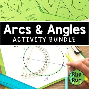 Preview of Arcs and Angle Measures Activity Bundle