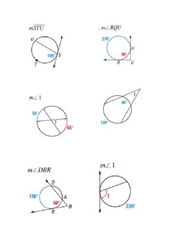 Preview of Arc and Angles of Circles Bingo