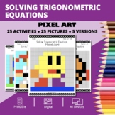 Arcade: Solving Trigonometric Equations Pixel Art Activity