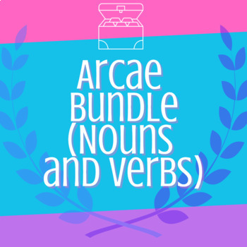 Preview of Arcae Bundle: Latin Noun and Verb Sorting Activities
