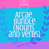 Arcae Bundle: Latin Noun and Verb Sorting Activities