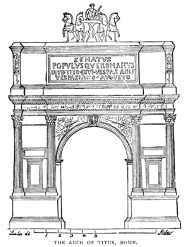 Триумфальная арка тита рисунок