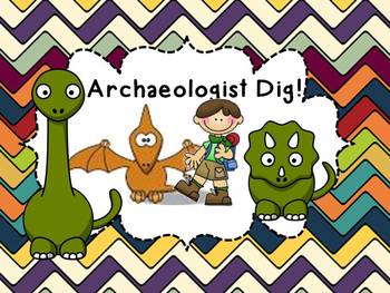 Preview of Fossil Review Powerpoint/Archaeologist Dig