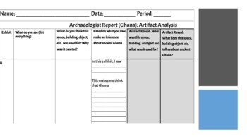 Preview of Archaeologist Report (Ghana): Artifact Analysis
