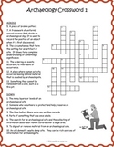ARCHAEOLOGY Crossword Puzzle Worksheet Activities