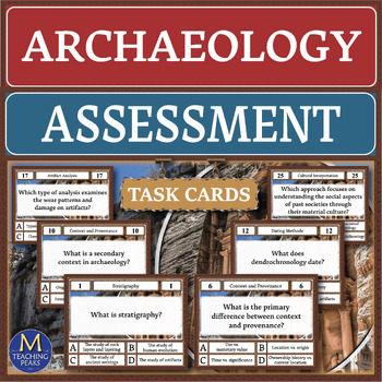 Preview of Archaeology: Assessment Task Cards