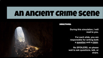 Preview of Archaeology Simulation- Ancient Crime Scene