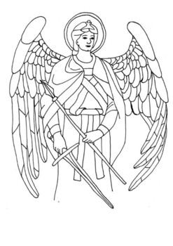 angel gabriel drawing
