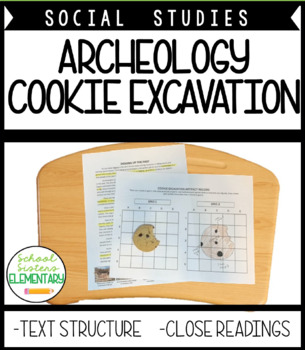 Preview of Archeology Cookie Excavation Close Reading