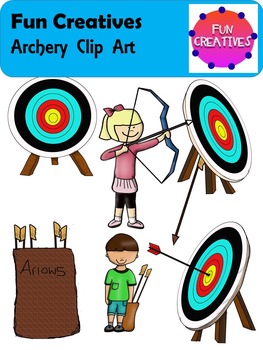 Preview of Archery Clip Art-Commercial Free