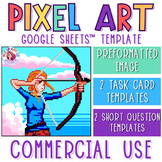 Archery Commercial Use Pixel Art Activity Templates for Go
