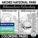 Arches National Park Unit With Coloring Pages Sheets Activity