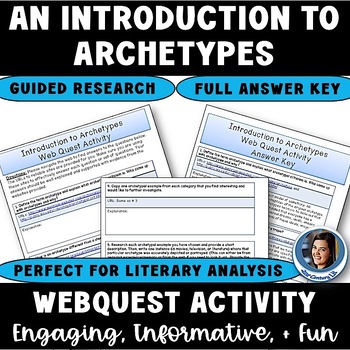 Preview of Introduction to Archetypes Web Quest Activity - Literary Analysis, Research
