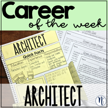 Preview of Architect Career Study - Career of the Week