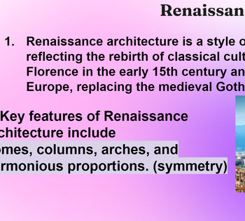 Preview of Architectural Elements of the Renaissance