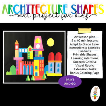 Preview of Architectural Shapes - Art Lesson Plan
