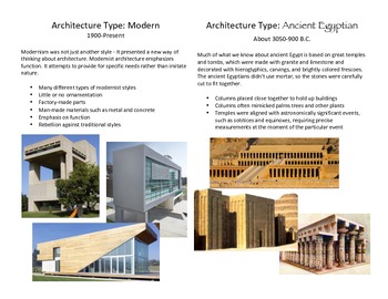 Preview of Architecture Styles Handouts Part 1, History, Art History