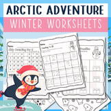 Arctic Adventure Math: First Grade Winter Worksheets