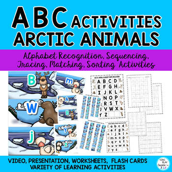 Preview of Arctic Alphabet Letter Activities: Trace, Match, Sequence, Letter Recognition