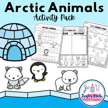 Crosswords Puzzle Game Arctic Animals Preschool Kids Activity Worksheet  Coloring Stock Vector by ©natchapohn 351681976