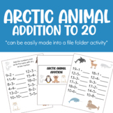 Arctic Animal Addition to 20 File folder activity