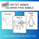 FREE Arctic Animal Coloring Pages
