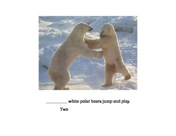 Preview of Arctic Animal Counting Book
