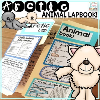 Preview of Arctic Animals Lapbook Activity - Adaptations Tundra Biome Research Project