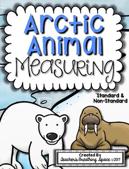 Preview of Arctic Animal Measuring Book and Measurement Math Center