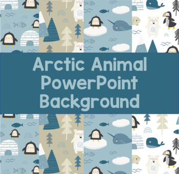 Arctic Animal PPT Background by Natalie S | TPT