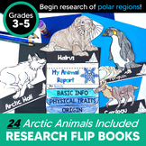 Arctic Animal Research Flip Books - 24 Polar Animals Included