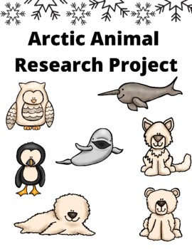 Preview of Arctic Animal Research Report and Craftivity