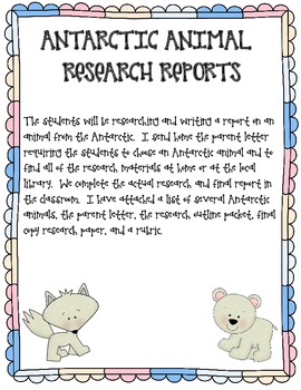 Preview of Arctic Animal Research Writing Report