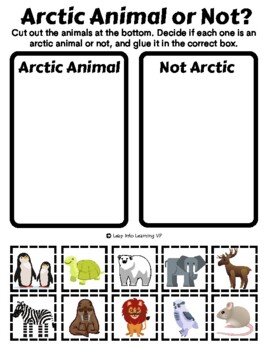 Preview of Arctic Animal Themed Mini Packet
