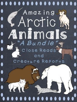 Preview of Arctic Animals-A Bundle of 9 different Close Reads and Reports