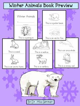 Winter Animals (A book of animals that live in cold climates) | TPT