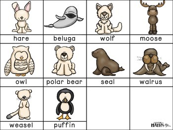 Arctic Animals ABC Order Cut and Paste FREEBIE: Level 2 by More than Math  by Mo