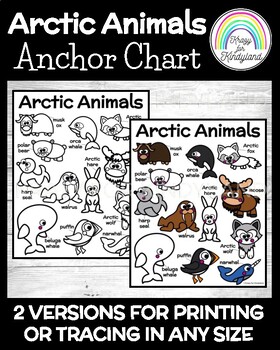 Arctic Animals Anchor Chart Poster - Kindergarten - Winter Animals