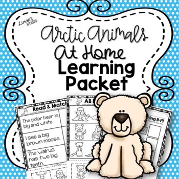 Preview of Arctic Animals At Home Learning Packet {WINTER}