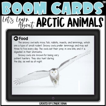 Preview of Arctic Animals BOOM Cards