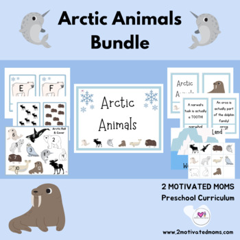 Arctic Animals Bundle, Activities, Science, Math,  Letters,Preschool,Kindergarten