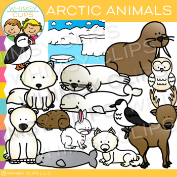 Preview of Arctic Animals Clip Art