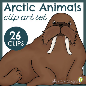 Preview of Arctic Animals Clip Art Set