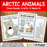 Arctic Animals Unit Kindergarten Research w/ Crafts, Close