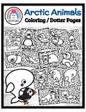 Arctic Animals Coloring / Dauber Pages Booklet: Polar Bear