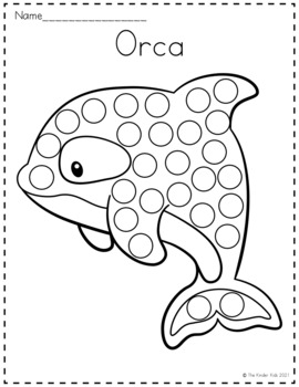 Arctic Animals Dot Markers Coloring Pages by The Kinder Kids | TpT