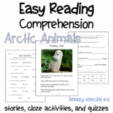 Arctic Animals - Easy Reading Comprehension for Special Education