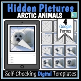 Arctic Animals Editable Hidden Picture Digital Google Form