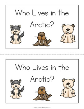 Preview of Arctic Animals Emergent Reader